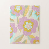 Abstrakte Blume | Pastell Lilac Floral Pattern Puzzle (Vertikal)