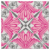 Abstrakte Blume Petals Fuchsia Pink und Grau Stoff (Nahaufnahme)
