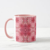 Abstrakte Blume Petals in Weich-Korallen rosa Tasse (Links)