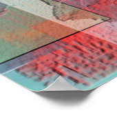 Abstrakte Blume Poster (Ecke)