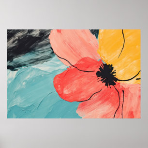 Abstrakte Blume Poster