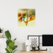 Abstrakte Blume Poster (Heimbüro)