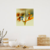 Abstrakte Blume Poster (Küche)