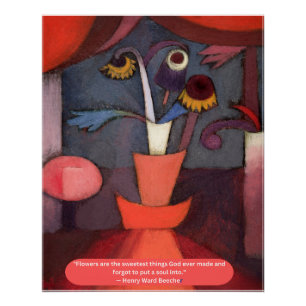 Abstrakte Blume Poster