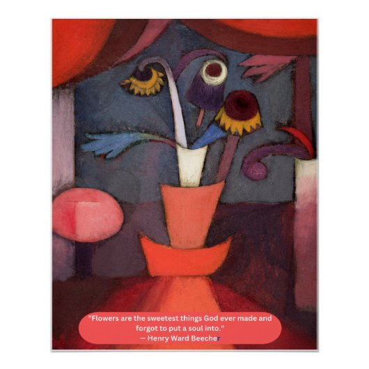 Abstrakte Blume Poster (Vorderseite)