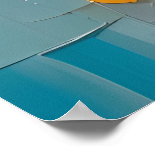 Abstrakte Blume Poster (Ecke)