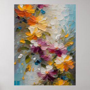 Abstrakte Blume Poster