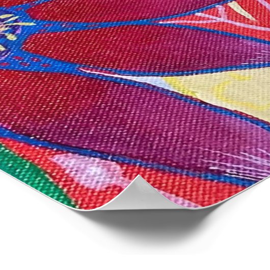 Abstrakte Blume Poster (Ecke)