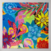 Abstrakte Blume Poster (Vorne)