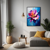 Abstrakte Blume Poster