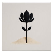 Abstrakte Blume Poster (Vorderseite)