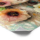 Abstrakte Blume Poster (Ecke)
