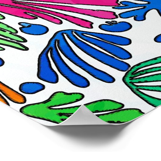 Abstrakte Blume Poster (Ecke)