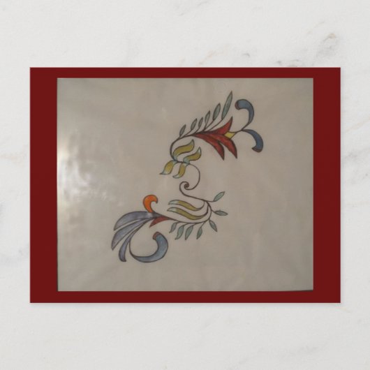 abstrakte Blume, Postkarte (Vorderseite)