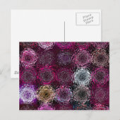 abstrakte Blume Postkarte (Vorne/Hinten)