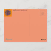Abstrakte Blume Postkarte (Rückseite)