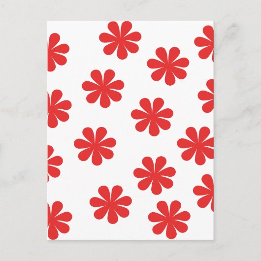 Abstrakte Blume Postkarte (Vorderseite)