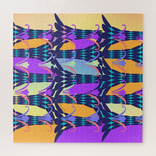 ABSTRAKTE BLUME PUZZLE (Horizontal)