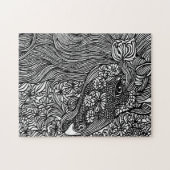 Abstrakte Blume Puzzle (Horizontal)