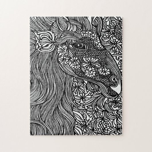 Abstrakte Blume Puzzle (Vertikal)