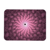 Abstrakte Blume Rosa Art Magnet (Horizontal)