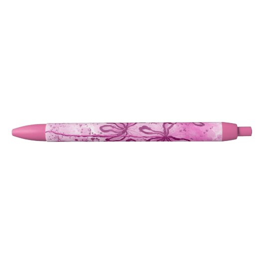 Abstrakte Blume rosa Lilien Kugelschreiber (Vorderseite)