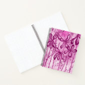 Abstrakte Blume Rosa Lilien Notizblock (Innenseite)