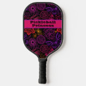 Abstrakte Blume, Schmetterlinge Pickleball Prinzes Schläger (Rückseite)