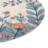 Abstrakte Blume Schneidebrett (Ecke)