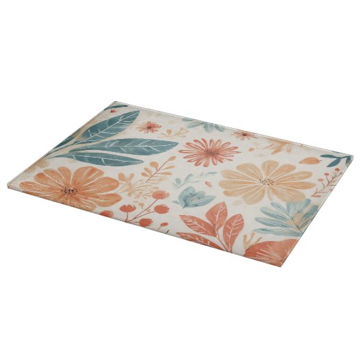 Abstrakte Blume Schneidebrett (Ecke)