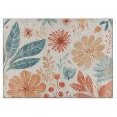 Abstrakte Blume Schneidebrett (Vorderseite)