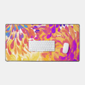 Abstrakte Blume Schreibtischunterlage (Tastatur & Maus)