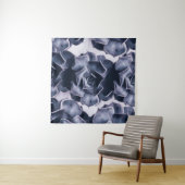 ABSTRAKTE BLUME, SCHWARZ UND WEISS WANDTEPPICH (Beispiel (Horizontal))