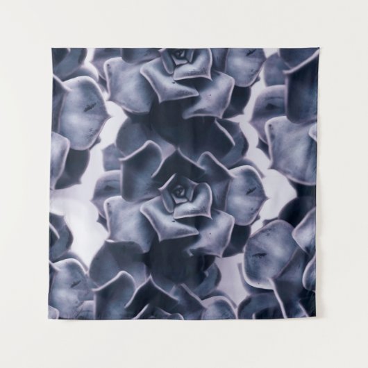 ABSTRAKTE BLUME, SCHWARZ UND WEISS WANDTEPPICH (Vorderseite)