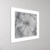 Abstrakte Blume Schwarz/Weiß Foliendrucke (Ablage )