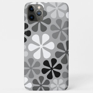 Abstrakte Blume Schwarz-weiß Grau Case-Mate iPhone Hülle