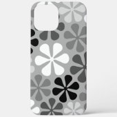 Abstrakte Blume Schwarz-weiß Grau Case-Mate iPhone Hülle (Rückseite)