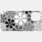 Abstrakte Blume Schwarz-weiß Grau Case-Mate iPhone Hülle (Rückseite / Rechts)