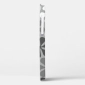 Abstrakte Blume Schwarz-weiß Grau Case-Mate iPhone Hülle (Rückseite / Links)