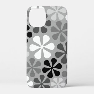 Abstrakte Blume Schwarz-weiß Grau Case-Mate iPhone Hülle