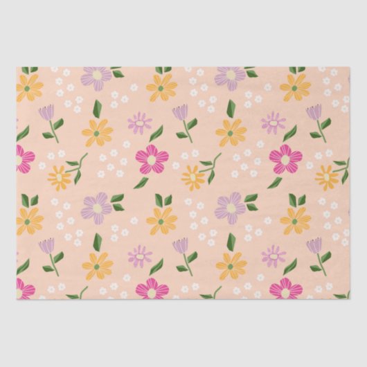 Abstrakte Blume Seidenpapier (Vorderseite)