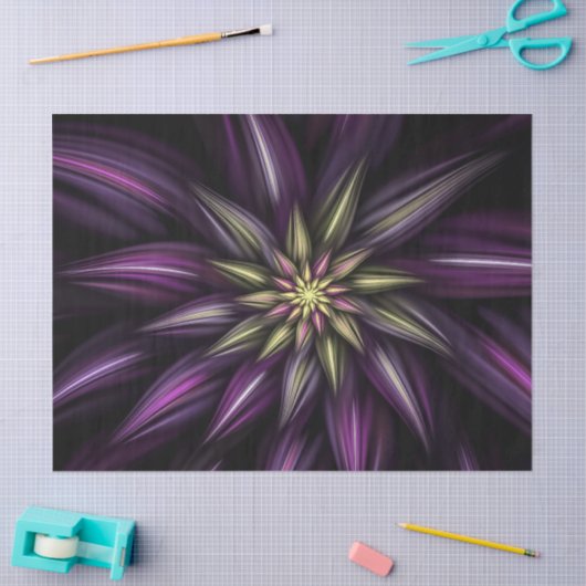 abstrakte Blume Seidenpapier (Basteln)