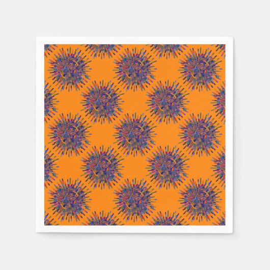 Abstrakte Blume Serviette (Vorderseite)