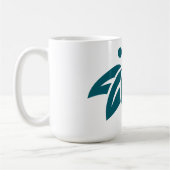 Abstrakte Blume Silhouette Kaffee Tasse (Links)
