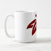 Abstrakte Blume Silhouette Kaffee Tasse (Links)