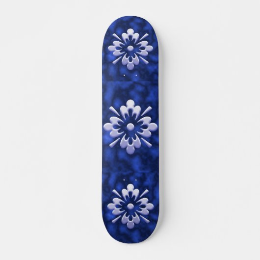 Abstrakte Blume Skateboard (Vorne)