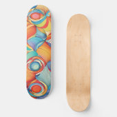 Abstrakte Blume Skateboard (Vorderseite)