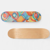 Abstrakte Blume Skateboard (Horizontal)