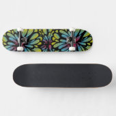 Abstrakte Blume Skateboard (Horizontal)