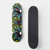 Abstrakte Blume Skateboard (Vorderseite)
